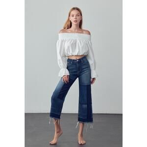 Insane Gene Mid-rise Crop Flare Jeans - P1301 - Size 7/27